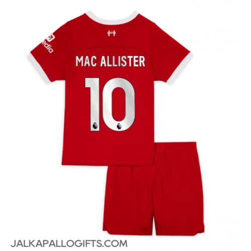 Liverpool Alexis Mac Allister #10 Koti Peliasu Lasten 2023-24 Lyhythihainen (+ Lyhyet housut)